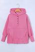 Quarter-Snap Dropped Shoulder Hoodie