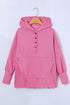 Quarter-Snap Dropped Shoulder Hoodie