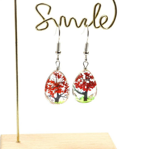 Dried Flower Elegant Earrings