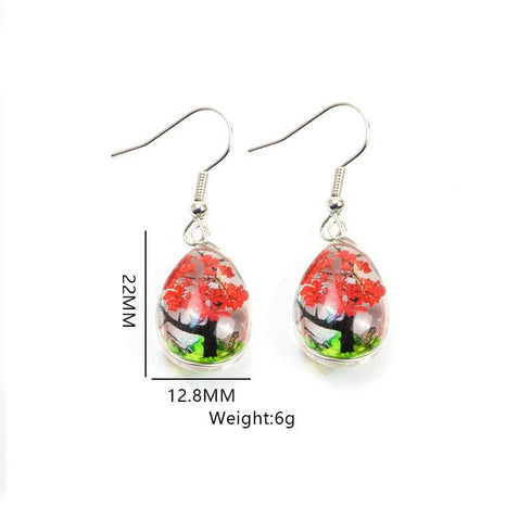 Dried Flower Elegant Earrings