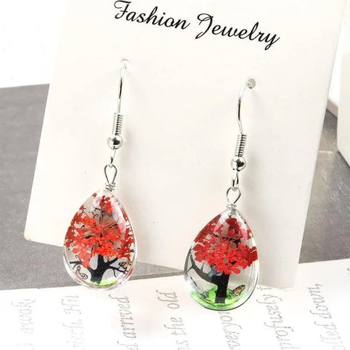 Dried Flower Elegant Earrings - MiamiTeenyWeenyBikini.Com