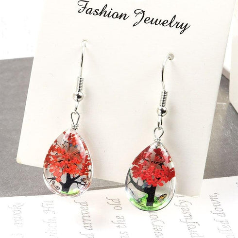 Dried Flower Elegant Earrings - MiamiTeenyWeenyBikini.Com