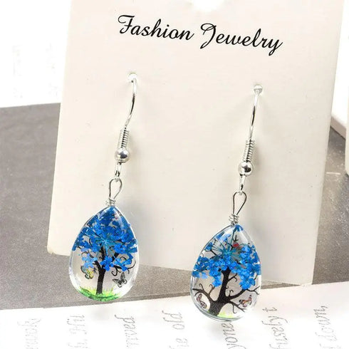 Dried Flower Elegant Earrings - MiamiTeenyWeenyBikini.Com
