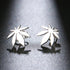 Weed Leaf Stainless Steel Earrings