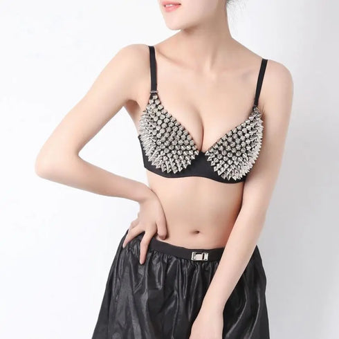 Spike Stud Bra - MiamiTeenyWeenyBikini.Com