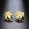 Weed Leaf Stainless Steel Earrings - MiamiTeenyWeenyBikini.Com