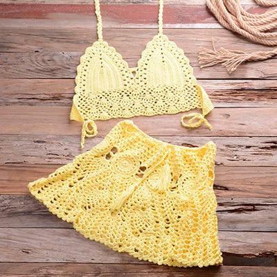 Crochet Bikini Set Cover Up