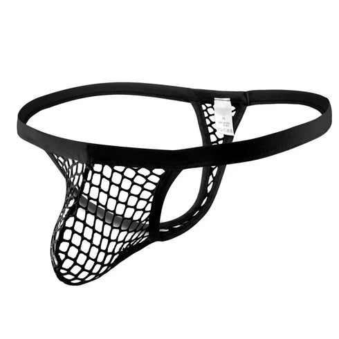 Sheer Desire Men’s Mesh Thong Jockstrap with Cock Pouch - MiamiTeenyWeenyBikini.Com