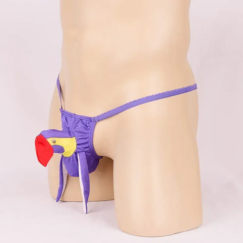 Men's Funny Rooster Cock Thong - MiamiTeenyWeenyBikini.Com