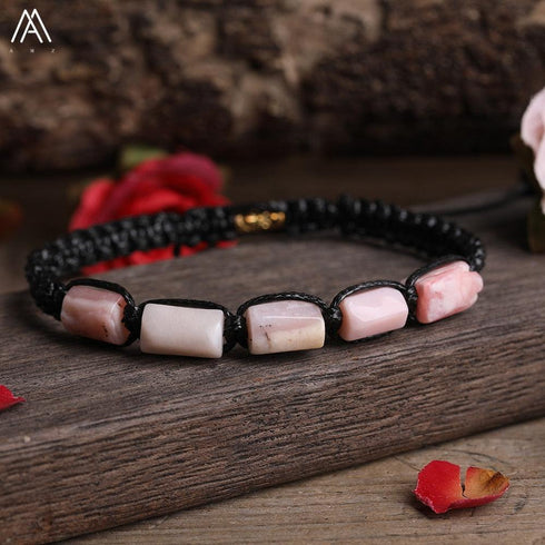 Natural Tourmaline Woven Bracelet