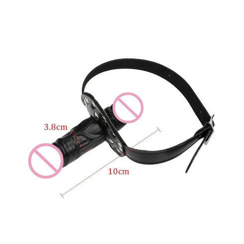Double-Ended Mouth Strap-On Dildo - MiamiTeenyWeenyBikini.Com