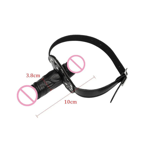 Double-Ended Mouth Strap-On Dildo - MiamiTeenyWeenyBikini.Com