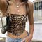 Leopard Backless Camisoles Vest - MiamiTeenyWeenyBikini.Com