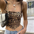 Leopard Backless Camisoles Vest
