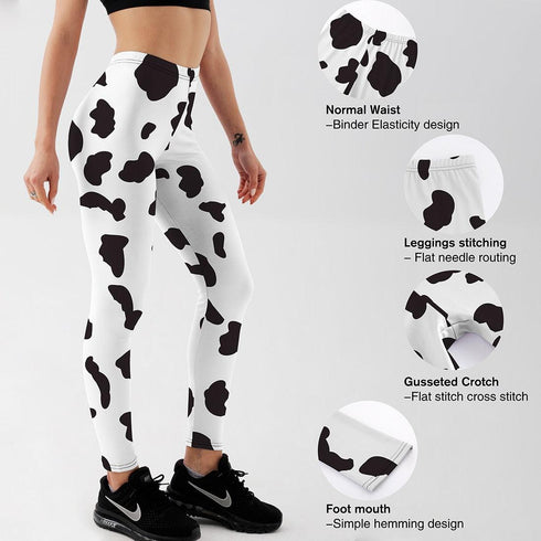 Cow Print Leggings