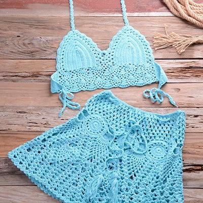 Crochet Bikini Set Cover Up