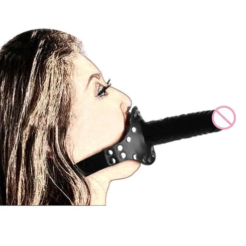 Double-Ended Mouth Strap-On Dildo - MiamiTeenyWeenyBikini.Com