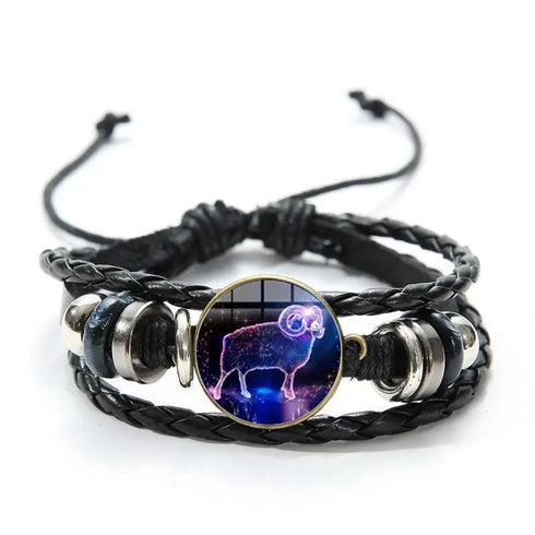 12 Zodiac Sign Constellation Bracelet - MiamiTeenyWeenyBikini.Com