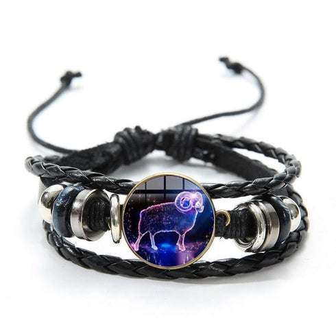 12 Zodiac Sign Constellation Bracelet - MiamiTeenyWeenyBikini.Com