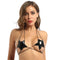 Wet Look Patent Leather Star Bra - MiamiTeenyWeenyBikini.Com