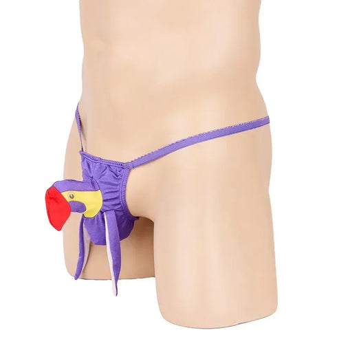 Men's Funny Rooster Cock Thong - MiamiTeenyWeenyBikini.Com
