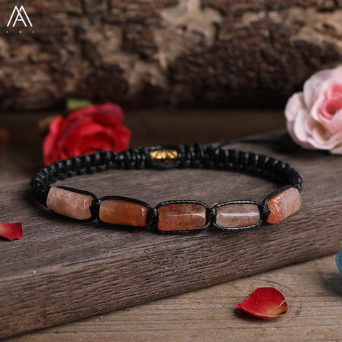 Natural Tourmaline Woven Bracelet