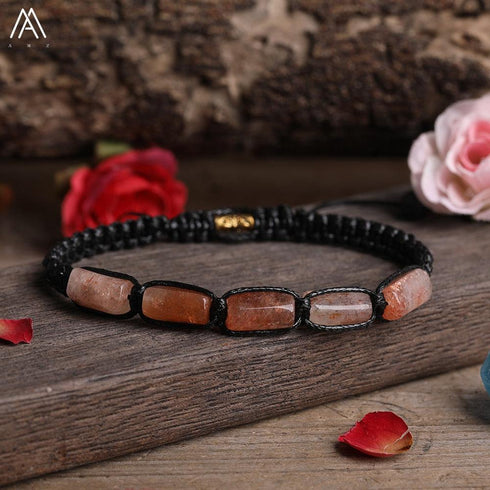 Natural Tourmaline Woven Bracelet