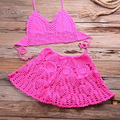 Crochet Bikini Set Cover Up