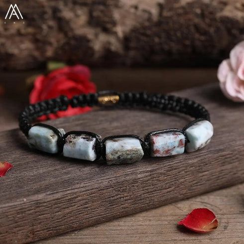 Natural Tourmaline Woven Bracelet