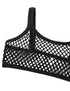 See Through Fishnet Crop Top