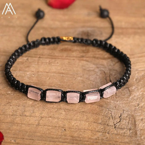 Natural Tourmaline Woven Bracelet