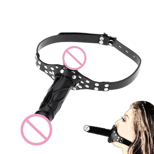 Double-Ended Mouth Strap-On Dildo