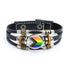 Rainbow Gay Leather Bracelet - MiamiTeenyWeenyBikini.Com