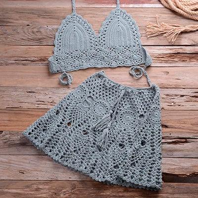 Crochet Bikini Set Cover Up