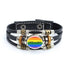 Rainbow Gay Leather Bracelet