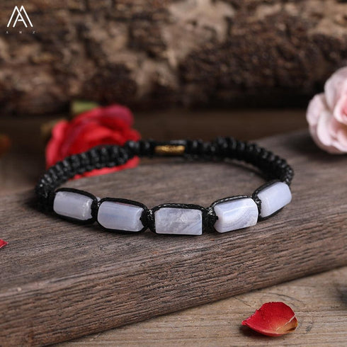 Natural Tourmaline Woven Bracelet