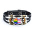 Rainbow Gay Leather Bracelet
