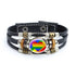 Rainbow Gay Leather Bracelet