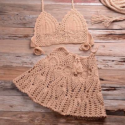 Crochet Bikini Set Cover Up