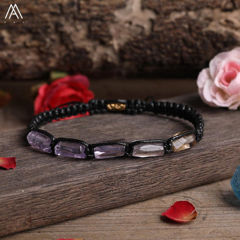 Natural Tourmaline Woven Bracelet