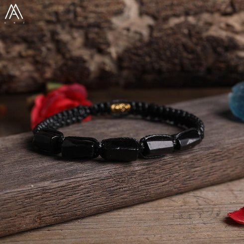 Natural Tourmaline Woven Bracelet