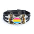 Rainbow Gay Leather Bracelet