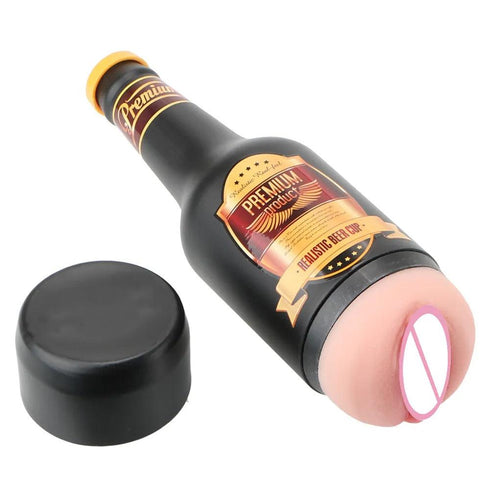 Male Masturbator Portable Beer Bottle