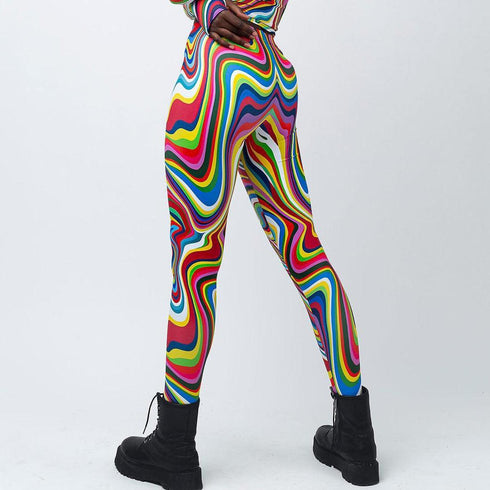 Oil Painting Leggings - MiamiTeenyWeenyBikini.Com
