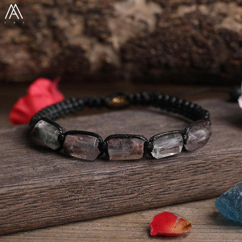 Natural Tourmaline Woven Bracelet