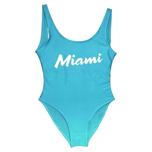 Miami Print Beachwear - MiamiTeenyWeenyBikini.Com