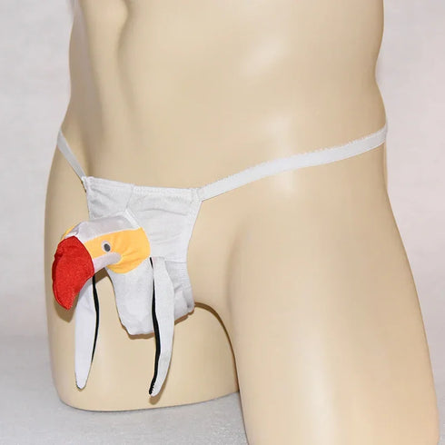 Men's Funny Rooster Cock Thong - MiamiTeenyWeenyBikini.Com
