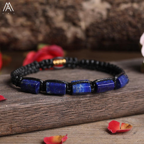 Natural Tourmaline Woven Bracelet