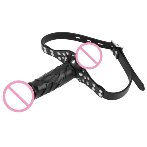 Double-Ended Mouth Strap-On Dildo - MiamiTeenyWeenyBikini.Com