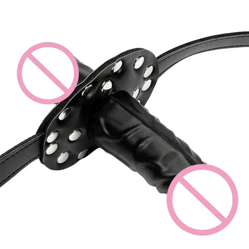 Double-Ended Mouth Strap-On Dildo - MiamiTeenyWeenyBikini.Com